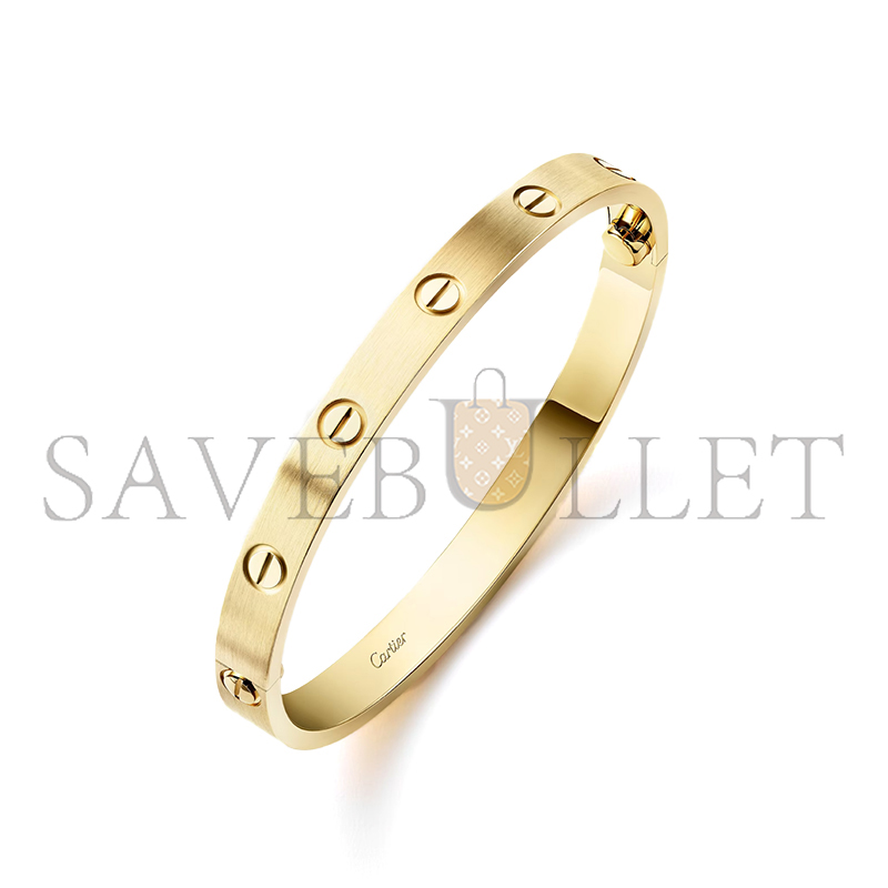 CARTIER LOVE BRACELET, CLASSIC MODEL, BRUSHED B6077017